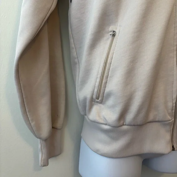 Vintage Nike full zip jacket men medium gray and black with zip pockets